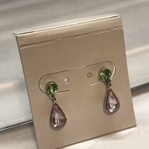 NWOT Austrian Crystal drop earrings never worn